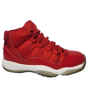 Air Jordan 11 Retro Shoes Kids 4.5 Youth Varsity Red Black White Cherry Sneakers